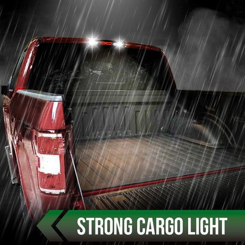 Solid Spare Fit For 1999-2007 Silverado/Sierra Third 3rd Brake Light Cargo Lamp Black/Smoked