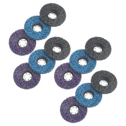Solid Spare Diamond Grinding Discs 4 pieces each in blue, purple 12 Packs of 4-1/2' x 7/8'