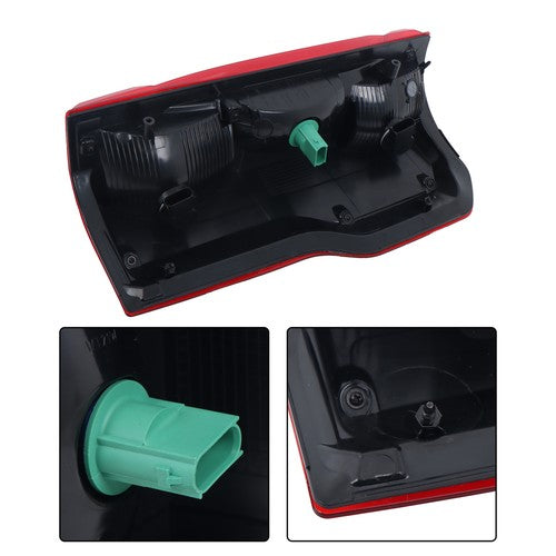 Solid Spare Left Tail Light w/o Blind Spot Black Housing Halogen For 2023 24 Ford F250 F350