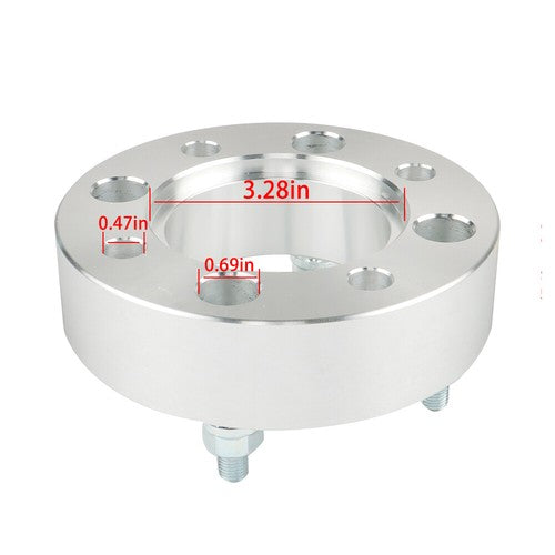 Solid Spare 4Pcs Silver For Honda 4x110 1.5" 74mm Hub Bore M10x1.25 Studs Wheel Spacers