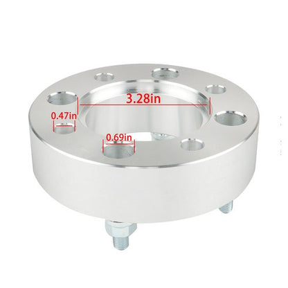 Solid Spare 4Pcs Silver For Honda 4x110 1.5" 74mm Hub Bore M10x1.25 Studs Wheel Spacers