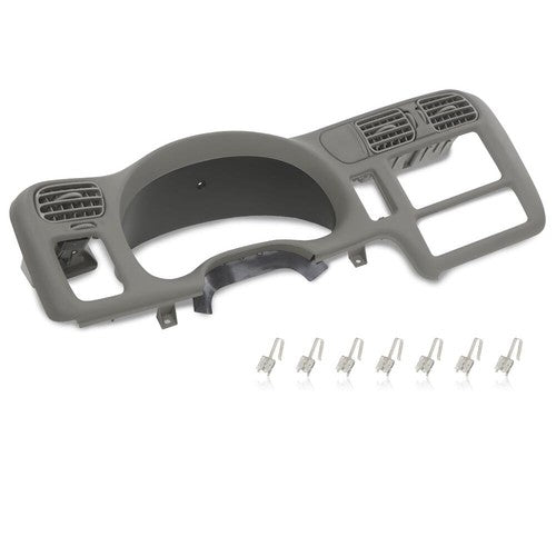 Solid Spare Fit For 98-05 Chevy S10 Blazer Jimmy Sonoma Double Din Dash Radio Cluster Bezel