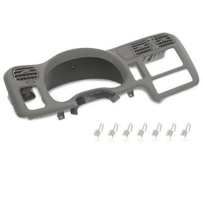 Solid Spare Fit For 98-05 Chevy S10 Blazer Jimmy Sonoma Double Din Dash Radio Cluster Bezel