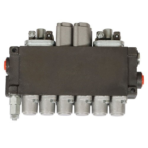 Solid Spare Hydraulic Backhoe Directional Control Valve w/ 4 Joysticks 6 Spool 11 GPM New