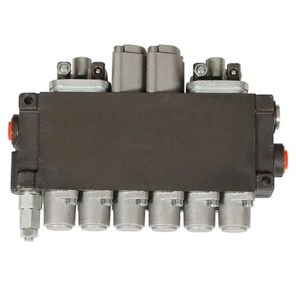 Solid Spare Hydraulic Backhoe Directional Control Valve w/ 4 Joysticks 6 Spool 11 GPM New