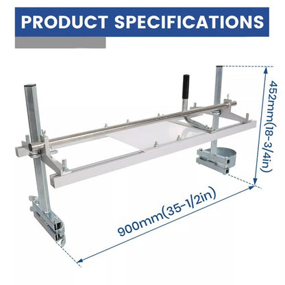 Solid Spare Chainsaw Mill Kit 14"-36" Portable Guide Bar Aluminum Planking Lumber Cutting
