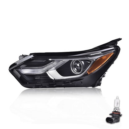 Solid Spare Fit For 2018-2021 Chevrolet Equinox Halogen Left Projector Headlights w/ LED DRL