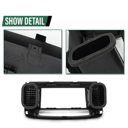 Solid Spare Fit For 2002-2006 Toyota Camry Center Dash Radio Bezel Air Vent Trim Gray