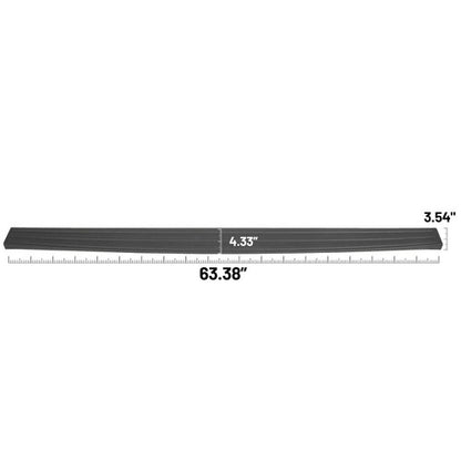 Solid Spare For 2009-2014 Ford F150 Tailgate Top Protector Spoiler Cover Moulding Cap Black
