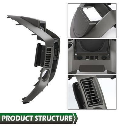 Solid Spare New Fit For Nissan Titan Armada Center Dash Console Instrument Bezel w/o Speaker