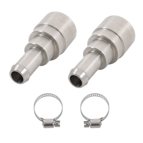 Solid Spare 2×Heater Core Coolant Hose Connectors Fit For 1998-14 Silverado Tahoe Suburban