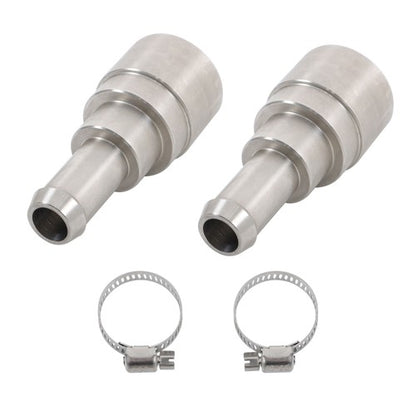 Solid Spare 2×Heater Core Coolant Hose Connectors Fit For 1998-14 Silverado Tahoe Suburban