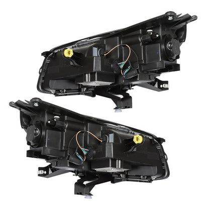 Solid Spare Headlights Replacement Pair w/ LED Tube For GMC Acadia 2013-2016 LH+RH Halogen