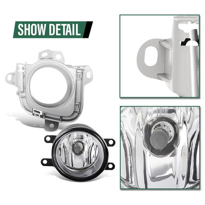 Solid Spare Fog Lights Driving Lamps w/ Bulbs+Wiring+Switch Fit For 2010-2011 Toyota Prius