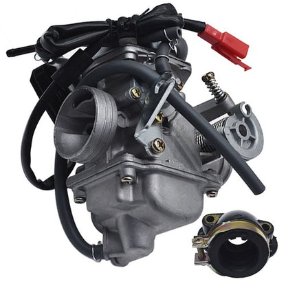 Solid Spare Go Kart Carburetor & Intake Manifold Boot For Yerf Dog Spiderbox GX150 GY6 150cc