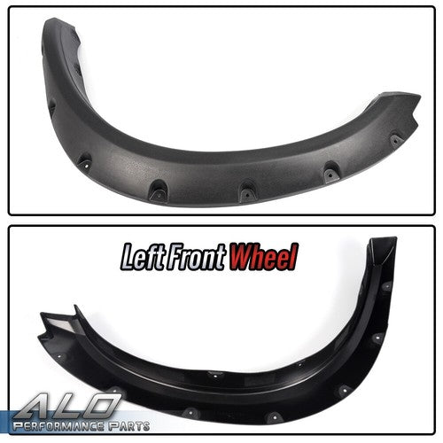 Solid Spare Fit For 2009-2023 Dodge Ram 1500 / Classic Pocket Rivet Bolt On Fender Flares