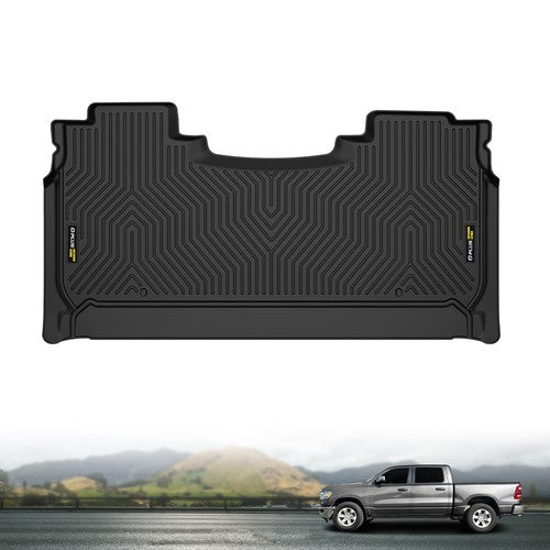 Solid Spare Fit For 2019-2026 Ram 1500 Crew Cab w/ Underseat Storage TPE 2nd Row Floor Mats