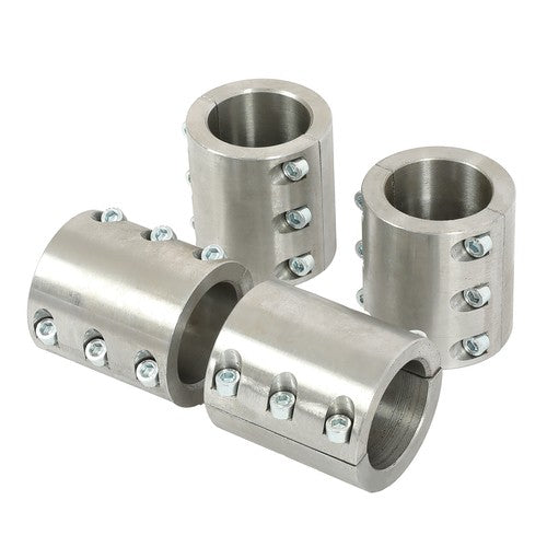 Solid Spare 4 Steel tube clamps weldable bolt on 1.75" 1 3/4" roll cage mounts