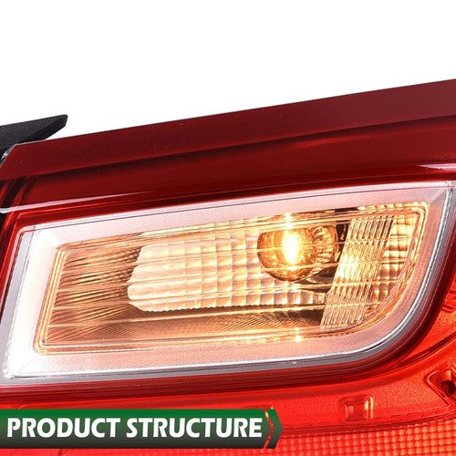 Solid Spare Fit For 16-20 Chevy Malibu Tail Light Lamp Outer Replacement Passenger Side