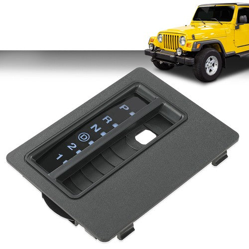 Solid Spare Fit For 1997-2006 Jeep Wrangler TJ Automatic Floor Shift Indicator Bezel Trim