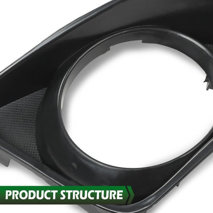 Solid Spare Bumper Fog Light Bezel Lamp Trim Left+Right Fit For 2009-2010 Toyota Corolla
