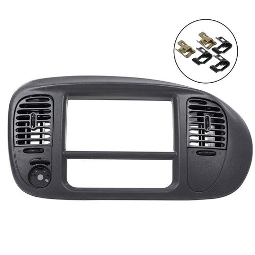 Solid Spare Fit For 1997-2003 Ford F150 Expedition Radio Climate Trim Bezel Dash Panel Gray