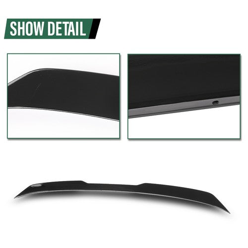 Solid Spare Rear Trunk Spoiler Wing Fit For 2017-2023 BMW 5-Series G30 F90 M5 Gloss Black