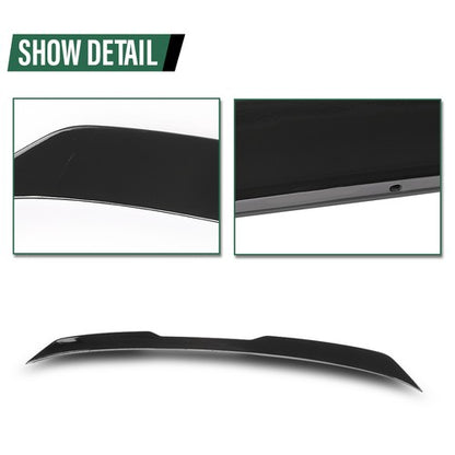 Solid Spare Rear Trunk Spoiler Wing Fit For 2017-2023 BMW 5-Series G30 F90 M5 Gloss Black