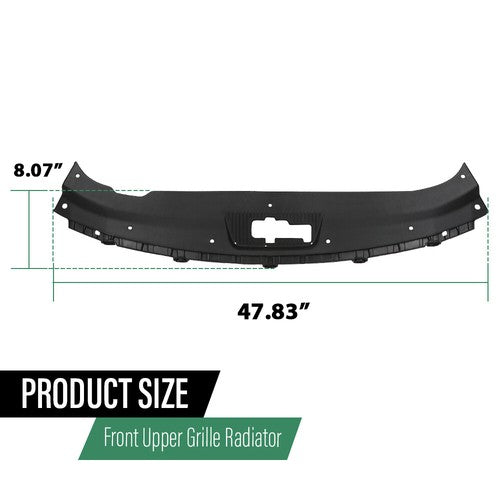 Solid Spare Grille Cover Upper Radiator Sight Shield Fit For 2015 2016 2017 Hyundai Sonata