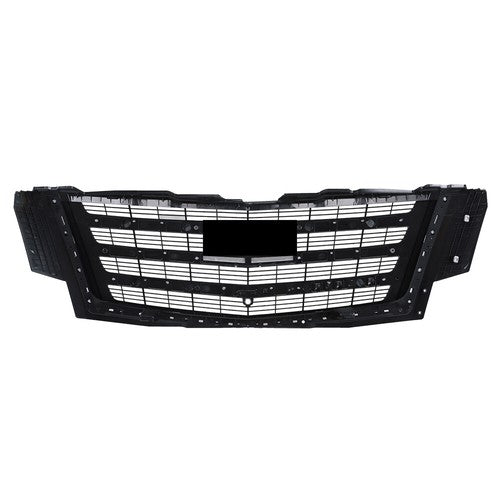 Solid Spare Upper Grille With Hood Molding And Lower Face Bar For Cadillac Escalade 15-20