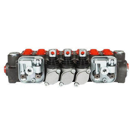 Solid Spare Hydraulic Backhoe Directional Control Valve w/ 2 Joysticks, 6 Spool, 11 GPM