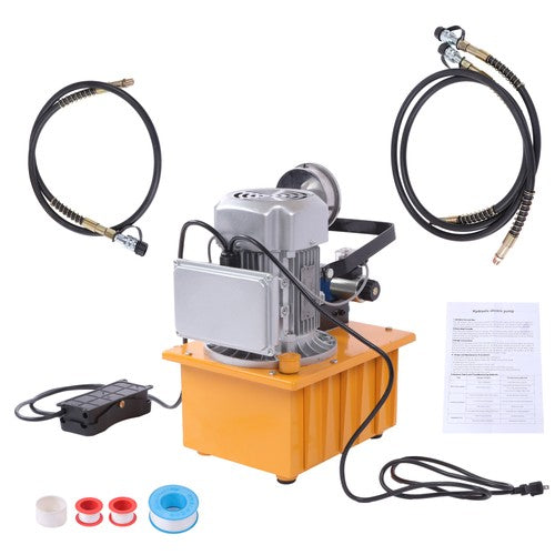 Solid Spare 8L Electric Hydraulic Pump 10000 PSI Double Acting Solenoid 110V