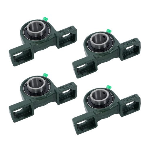 Solid Spare 4Pack UCP205-16 Pillow Block Mounted Ball Bearing 1" Bore Cast Iron Base