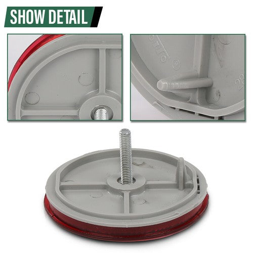 Solid Spare Rear Bumper Reflector Light Left or Right Red Fit For 2011-2020 Toyota Sienna