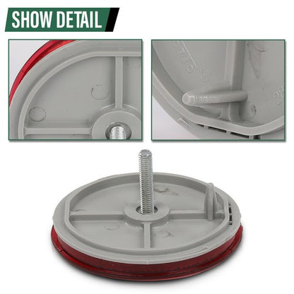 Solid Spare Rear Bumper Reflector Light Left or Right Red Fit For 2011-2020 Toyota Sienna