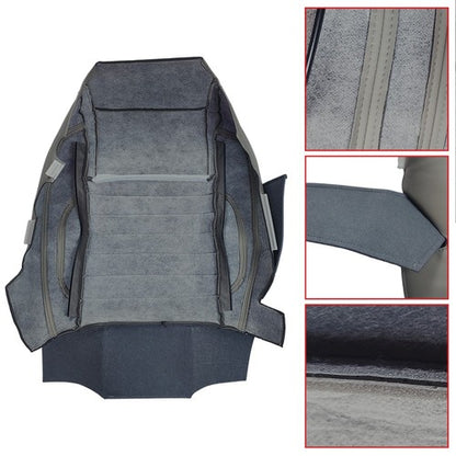 Left Driver Bottom Leather Seat Cover Gray For 2010 - 2014 Ford Mustang GT