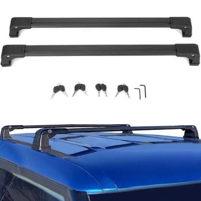 Solid Spare For Kia Soul 2014-2019 Aluminum Roof Rack Rail Cross Bars Luggage Cargo Carrier