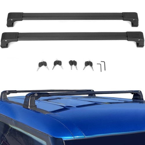 Solid Spare For Kia Soul 2014-2019 Aluminum Roof Rack Rail Cross Bars Luggage Cargo Carrier