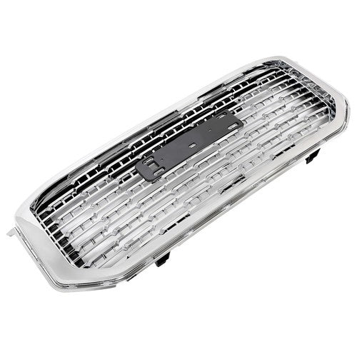 Solid Spare Fit For GMC Yukon Denali Style 2015-2020 22936421 Front Upper Grille Chrome ABS
