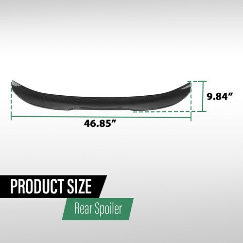 Solid Spare Fit For 2007-2013 BMW E92 M3 Coupe Carbon Look PSM Style Rear Trunk Spoiler Wing