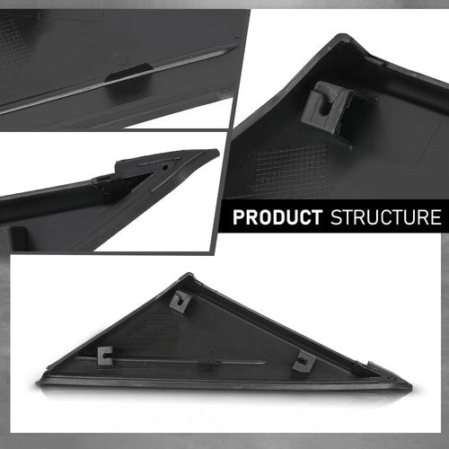 Solid Spare Fit For 2012-2018 Ford Focus Window Molding Fender Corner Molding Cap Right Side