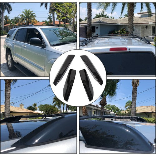 Solid Spare For Toyota 4Runner N210 2003-2009 Roof Rack Rail End Cover Shell Cap 4pcs