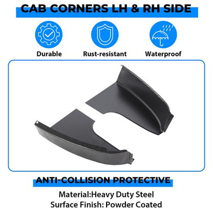 Solid Spare Cab Corners & Rocker Panels 4 PC Kit For 1973-1987 Chevy GMC C10 K10 Truck LH RH