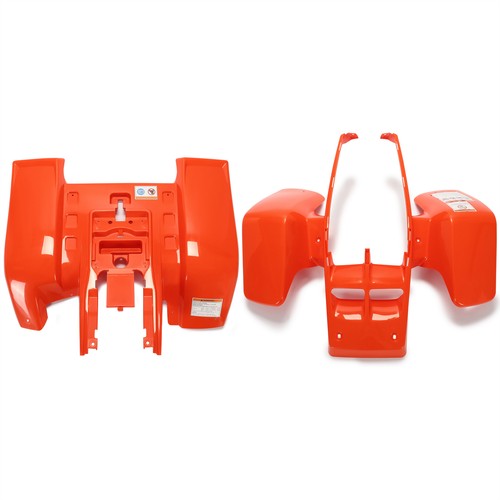 Solid Spare Orange Front & Rear Fenders Plastic Body Kit For 87-06 Yamaha Banshee 350 YFZ350