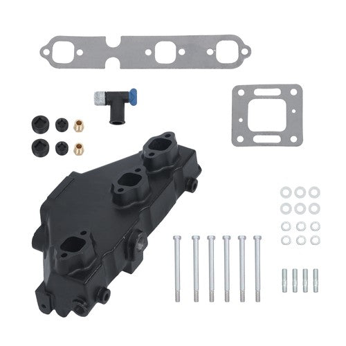 Solid Spare 2× Exhaust Manifold For MerCruiser GM V6 1985-2002 175 185 205 262 4.3L 99746A17
