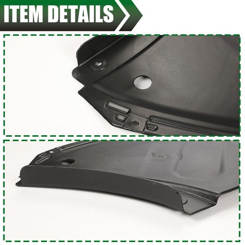 Solid Spare Fit For 2015-2017 Hyundai Sonata Front Engine Splash Shield Under Cover Black