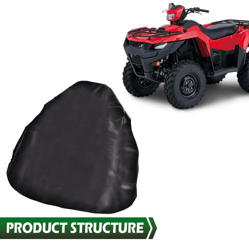 Solid Spare Leather Seat Cover Synthetic Skin Cover Fit For 03-08 Suzuki Quadrunner 400