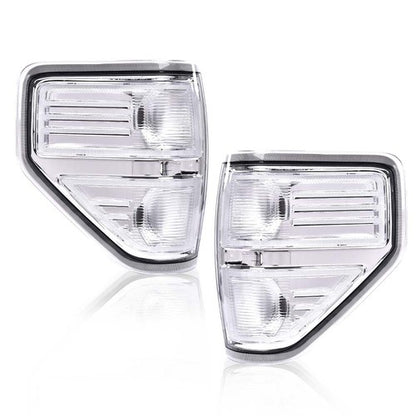 Solid Spare Clear Chrome Tail Lights Brake Lamps Fit For 2009-2014 Ford F150 F-150 Pickup