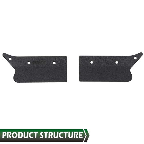 Solid Spare Fit For 2007-2018 Jeep Wrangler JK JKU Door Body Armor Cladding Guards Black