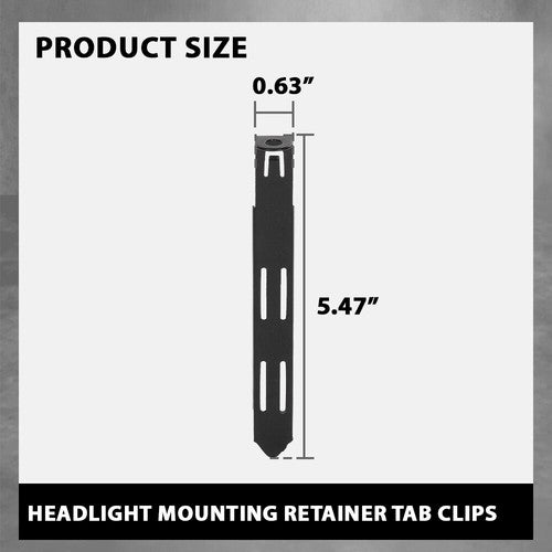 Solid Spare Headlight Mounting Retainer Tab Clips Fit For 99-04 Mustang or Cobra Set of 4
